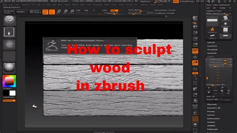 Zbrush Sculpting Tutorial For Beginners How To Sculpt Wood In Zbrush