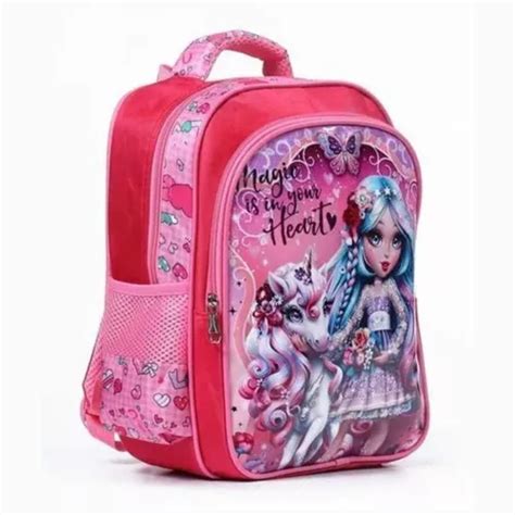 Mochila Jardín Escolar Nena Niña Diseño Estampada Espalda