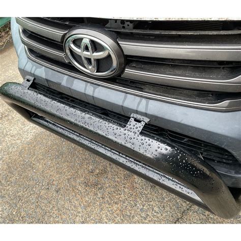 Steel Nudge Bar Gloss Black Grill Guard For Toyota Hilux N