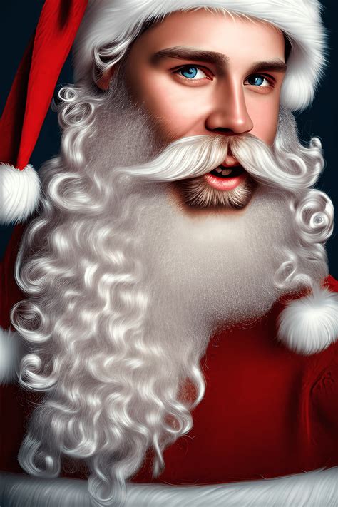 Touko Valio Laaksonen Style Oil Painting Santa Claus · Creative Fabrica