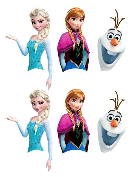 Frozen Cupcake Toppers Frozen Cupcakes Frozen Cake Topper Frozen