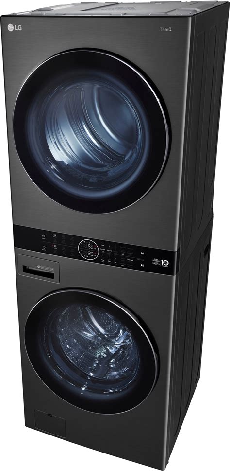 Best Buy LG 4 5 Cu Ft HE Smart Front Load Washer And 7 4 Cu Ft