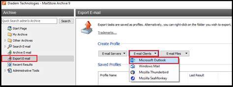 Export Emails From Mailstore To Outlook Pst Diadem Technologies
