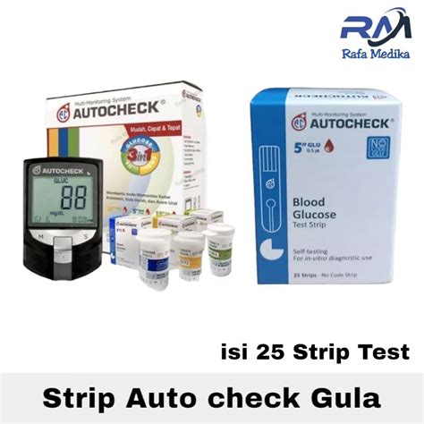 Jual Strip Autocheck Gula Strip Autocheck Glucose Strip Gula Shopee