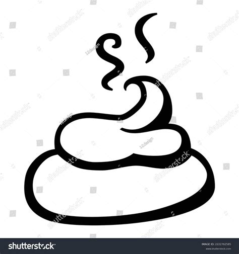 Pile Poo Flat Vector Icon Swirl Stock Vector Royalty Free 2222762585