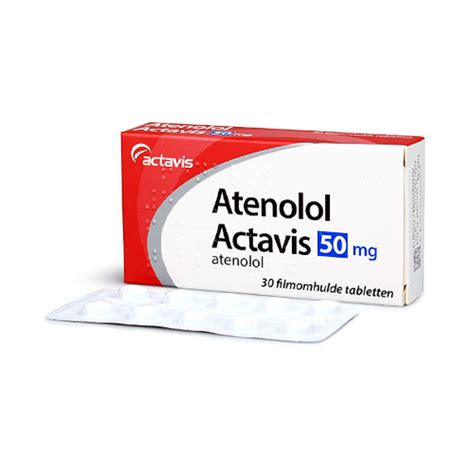 Atenolol 50mg 28 Tablets Actavis