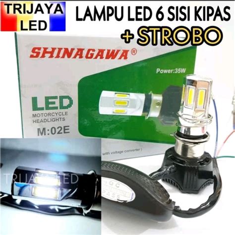 Jual Lampu Led Utama Depan Sisi Flash Kipas Original Watt Headlamp