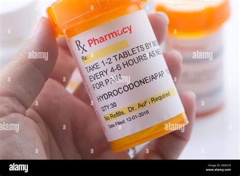 Hydrocodone Prescription Bottle Hydrocodone Is A Generic Medication