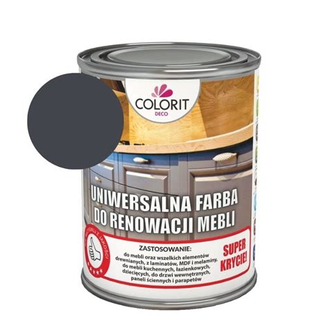 COLORIT Uniwersalna Farba Do Renowacji Mebli Antracyt 750 Ml Kup Online