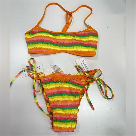L Space Swim Lspace Under Set Sun Bikini Set Roger Bitsy Bottom Pamela Top New With Tag Xss