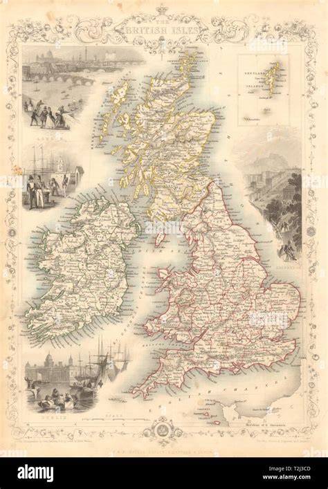 Antique Europe Maps And Atlases Ireland In 1844 By Sduk 26 Old Maps Of
