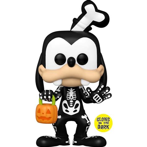 Funkoween 2022 Skeleton Goofy Glow In The Dark Entertainment Earth Exclusive Funko Pop