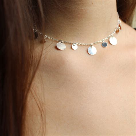 Colar Choker Bolinhas Cigano Prata Pollia Store Joias E Semi Joias