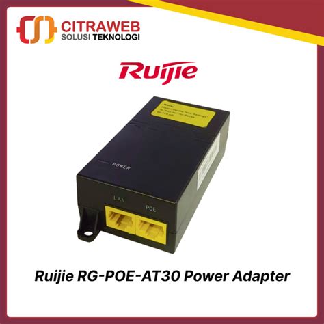 Jual Ruijie RG POE AT30 PoE Adapter Gigabit RG POE AT30 Kab Sleman