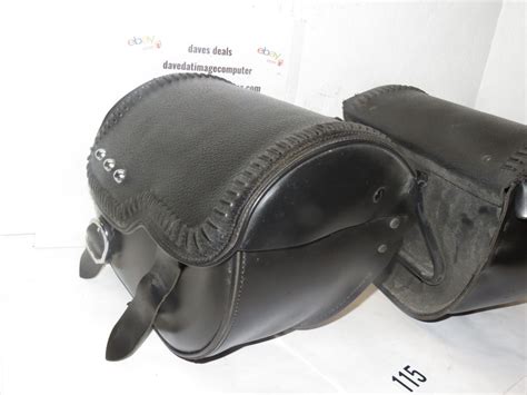 07andup Harley Davidson Fat Boy Leather Saddlebags Ebay