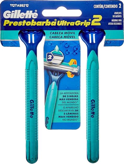 GILLETTE APARELHO PRESTOBARBA ULTRAGRIP 2 MOVEL 2UN Amazon Br