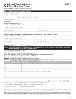 Fillable Online Individual Self Certification Form HSBC