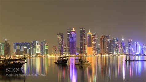 Photograph Doha Corniche Skyline by Anoop Vijayan on 500px