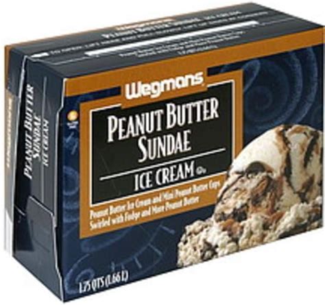 Wegmans Peanut Butter Sundae Ice Cream 1 75 Qt Nutrition Information