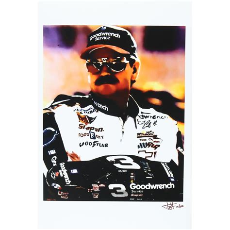 Dale Earnhardt Sr Nascar Joshua Barton Signed Le X Lithograph