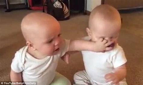 Twin Babies Become Online Hit With Video Fighting Over Pacifier Twin