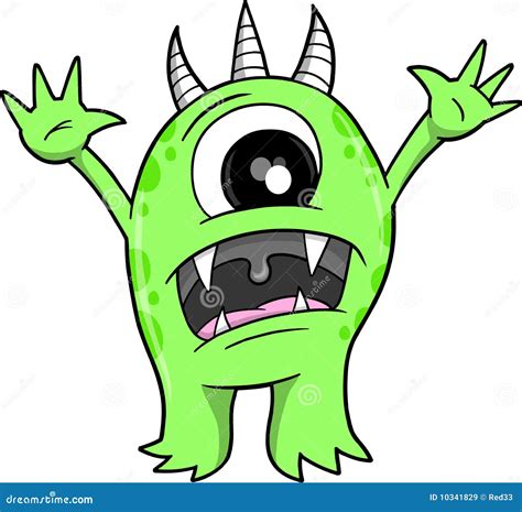 Monster Vector Illustration Stock Vector Illustration Of Fire Cute