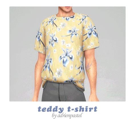 Teddy T Shirt AdrienPastel Sims 4 Clothing Sims 4 Clothes