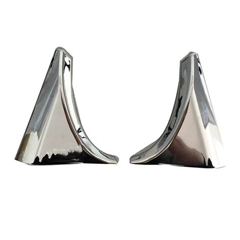 Abs Chrome Pcs Rear Window Tailgate Spoiler Trims Cover Fit For Nissan