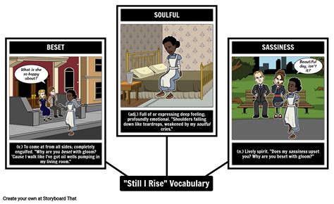 Still I Rise Vocabulary Storyboard By Lauren