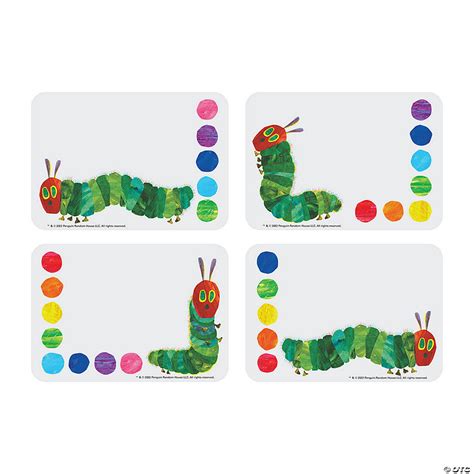 Eric Carles The Very Hungry Caterpillar Name Tags Labels