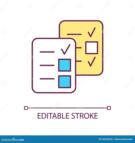 Checklist Rgb Color Icon Stock Illustration Illustration Of Work