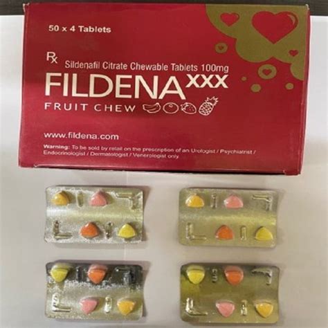 Fildena Xxx Mg Sildenafil Citrate Chewable Tablets At Rs Strip