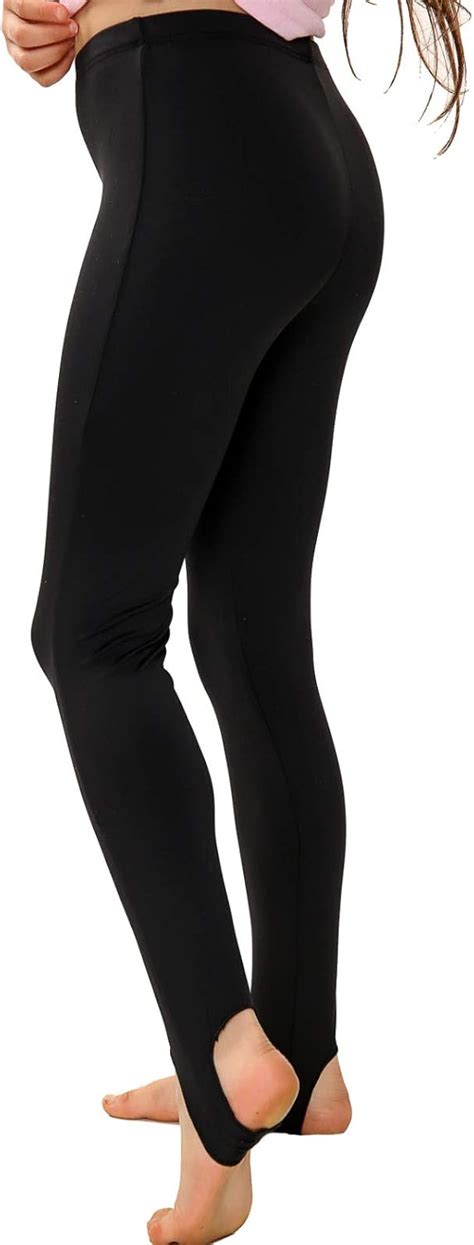 Aelstores Girls Lycra Stirrup Leggings Dance Disco Fitness Gymnastics