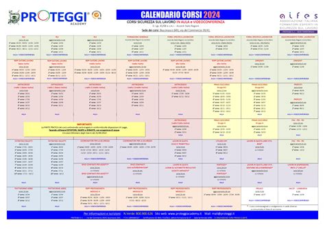 Calendario Corsi Sicurezza Sul Lavoro Milano