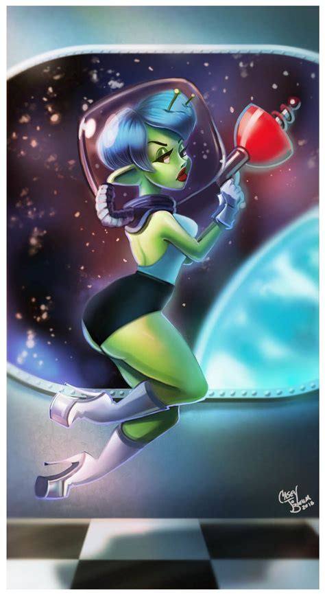 Alien Pinup Casey Jo On Artstation At Artwork0xapae Alien Art