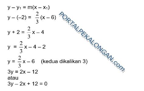 Latihan Soal Penilaian Harian Matematika Kelas 8 Smp Mts Persamaan Garis Lurus Part 8 Dan Kunci