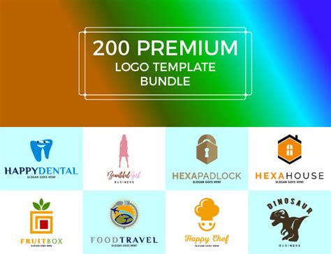 200 Premium Logo Template Bundle Graphic Graphic by meisuseno ...