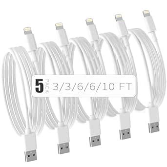 Jjcall Iphone Charger Cable Mfi Certified Pack Ft