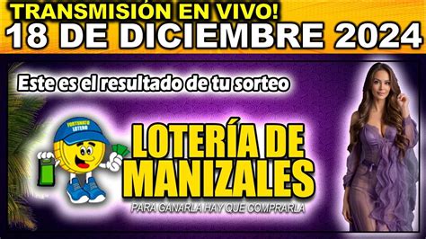 Resultado Loteria De Manizales Del Mi Rcoles De Diciembre Youtube