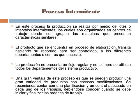 Proceso Lineal Y Proceso Intermitente Ppt