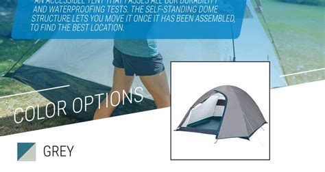 Decathlon Easy Assemble 3 Person Camping Tent Waterproof And Wind