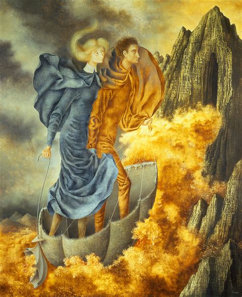 Remedios Varo La Huida Tercer Panel Del Tr Ptico