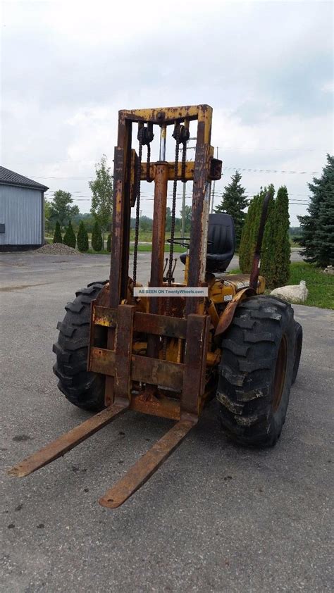 Massey Ferguson 202 Rough Terrain Yard Forklift Lift Truck Hilo Fork