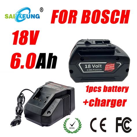 V Battery Ah For Bosch Electric Drill V Rechargeable Li Ion