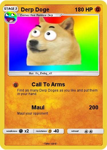 Pokémon Derp Doge 1 1 Call To Arms My Pokemon Card