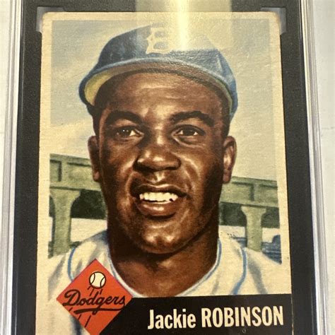 1953 Topps Jackie Robinson 1 SGC 30 Good 2 Brooklyn Dodgers HOF EBay