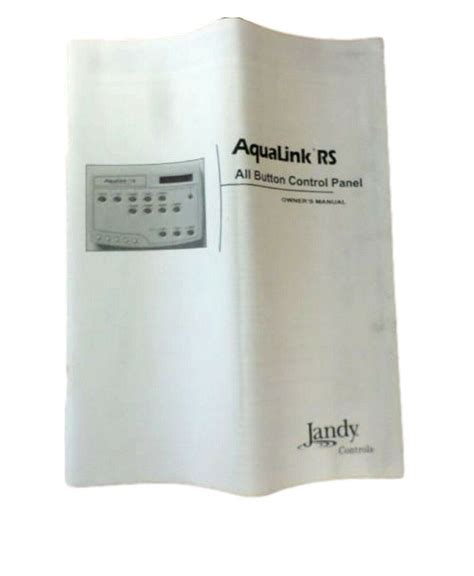 Jandy Owner S Operation Manual Aqualink RS OneTouch All Button Control