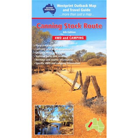 Canning Stock Route Outback Karte Landkarte Australien Karten De