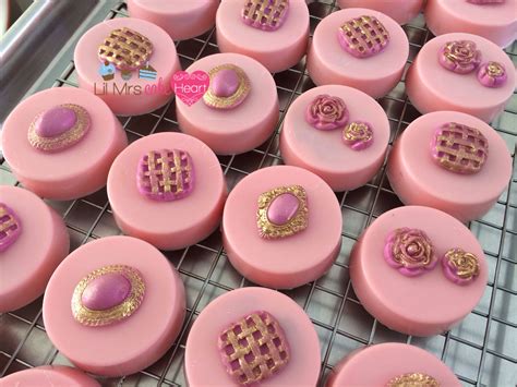 Pink Chocolate Covered Valentine S Gem Oreos By Lil Mrs Cake Heart