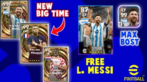 EFootball 2023 Mobile New Update Free L Messi 99 Max Rating Big Time